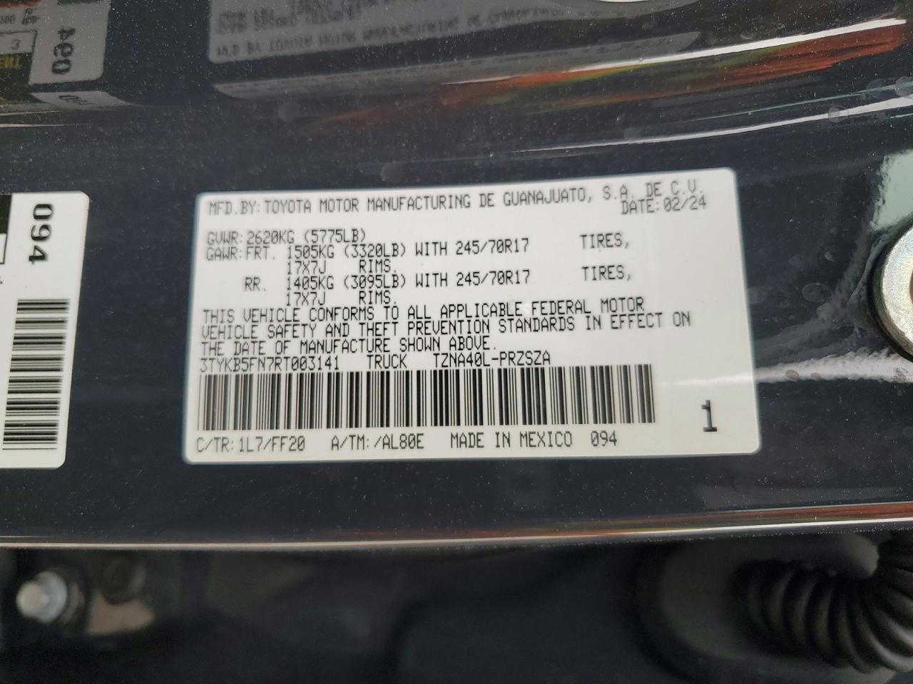 2024 Toyota Tacoma SR5