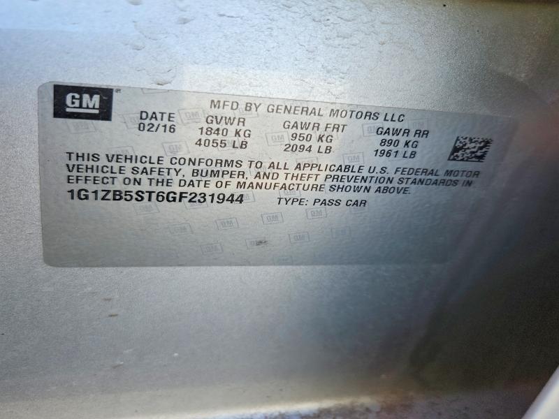 2016 Chevrolet Malibu ls