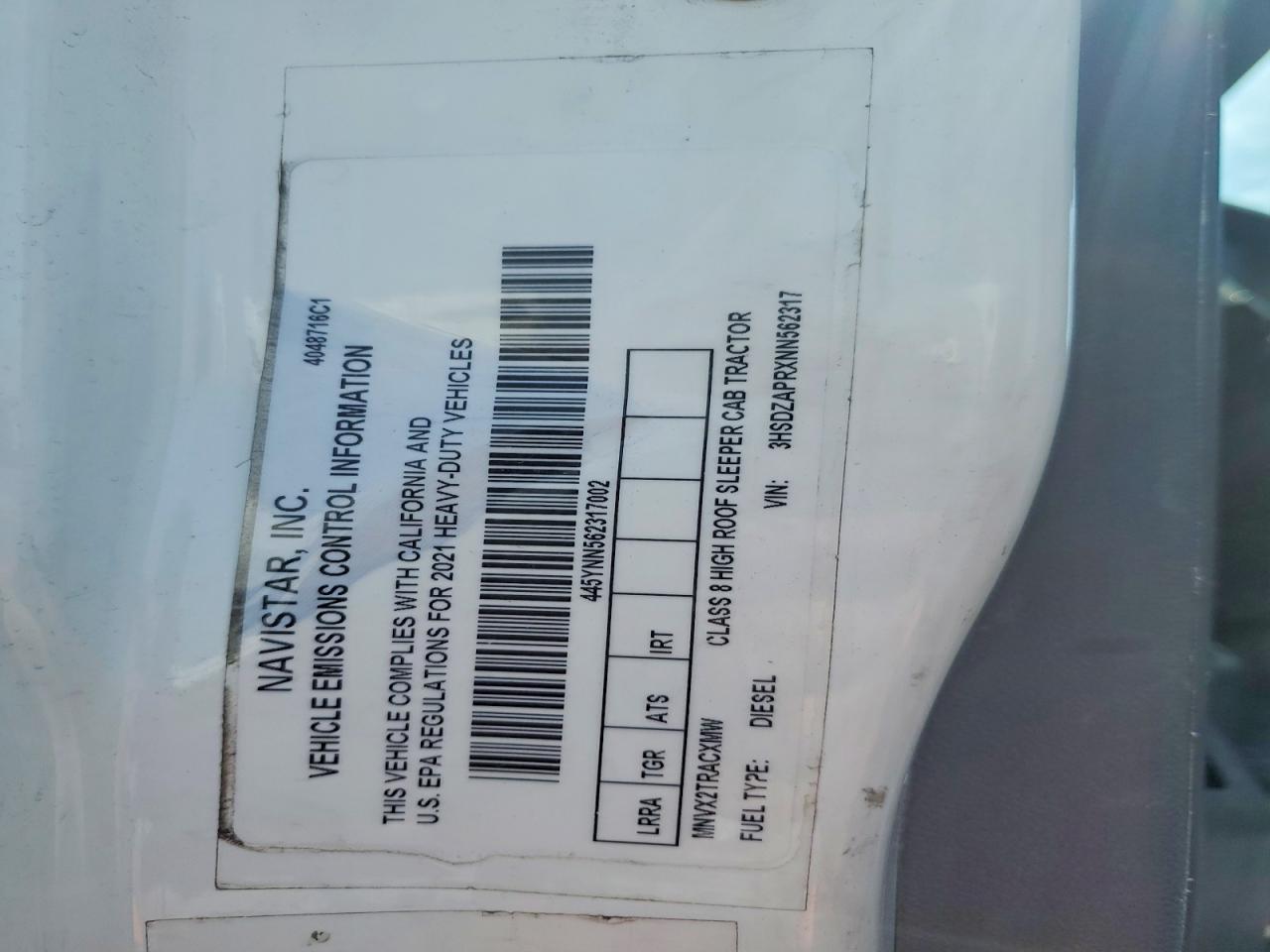 2022 International LT625-Semi Truck