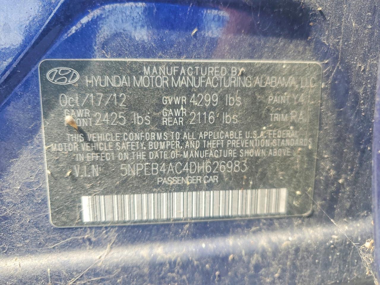 2013 Hyundai Sonata gls