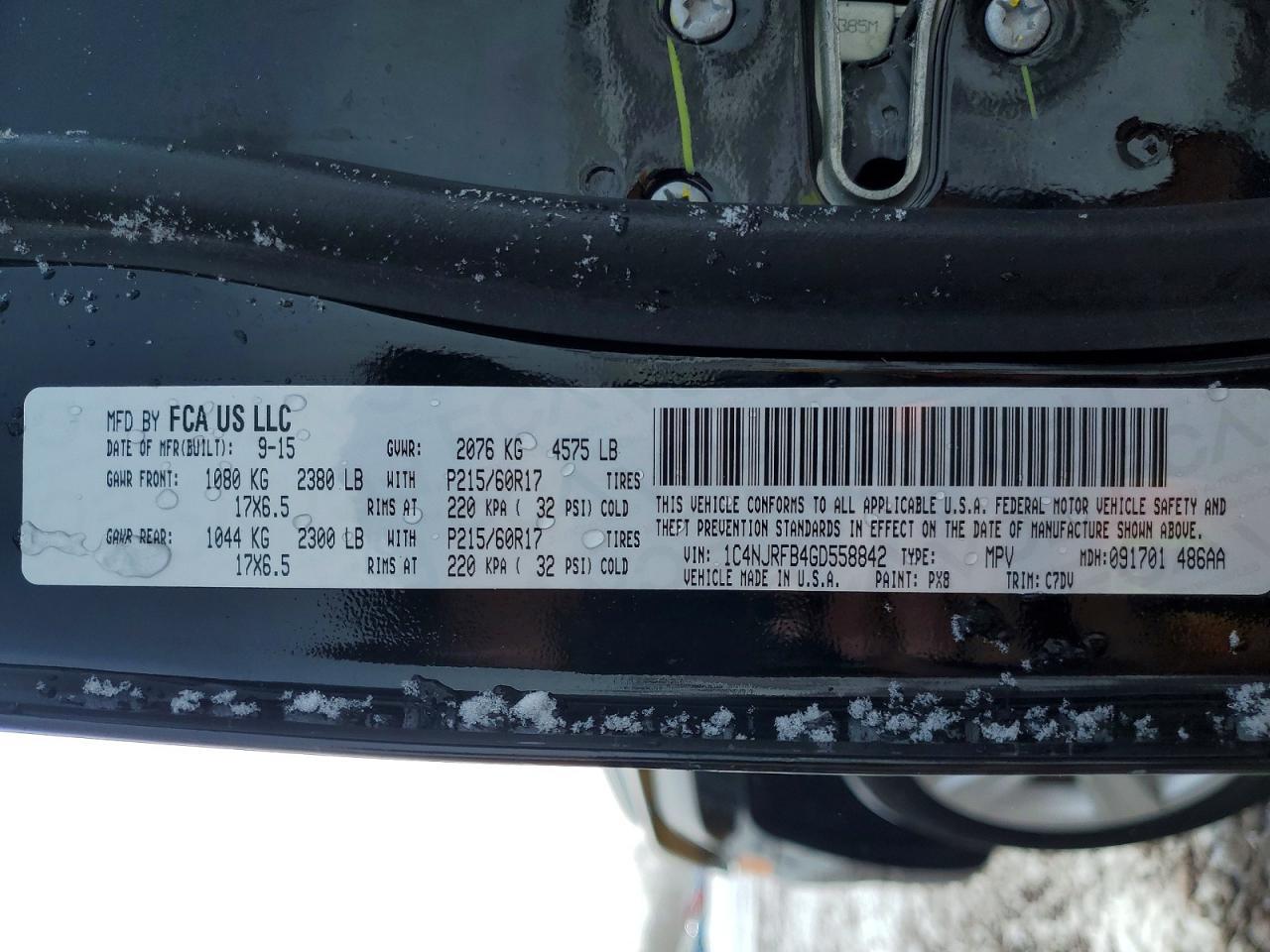 2016 Jeep Patriot Latitude