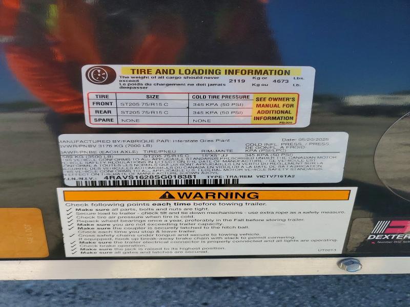 2025 Intersate VICTV716TA2 Enclosed Cargo Trailer