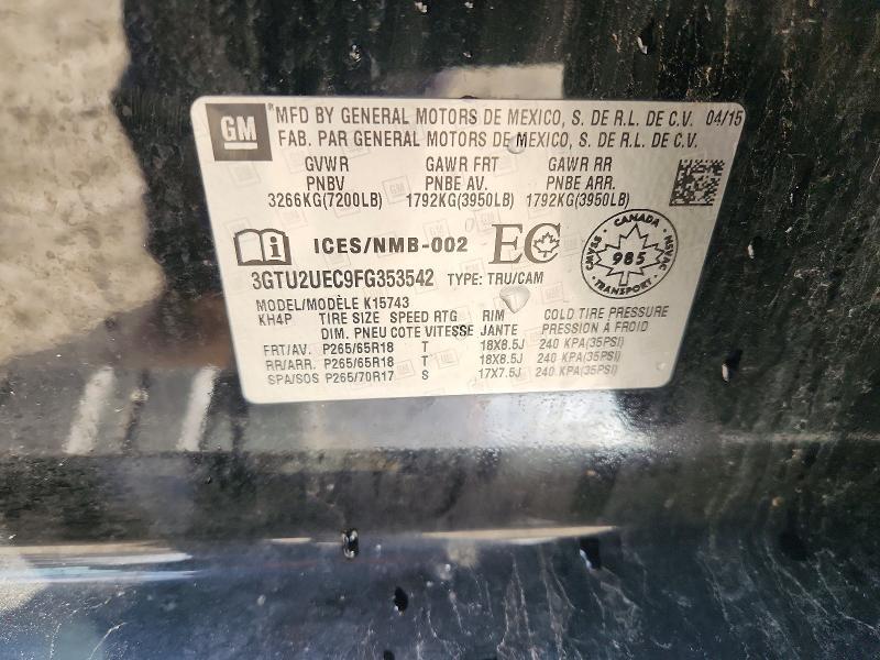 2015 GMC Sierra K1500 SLE