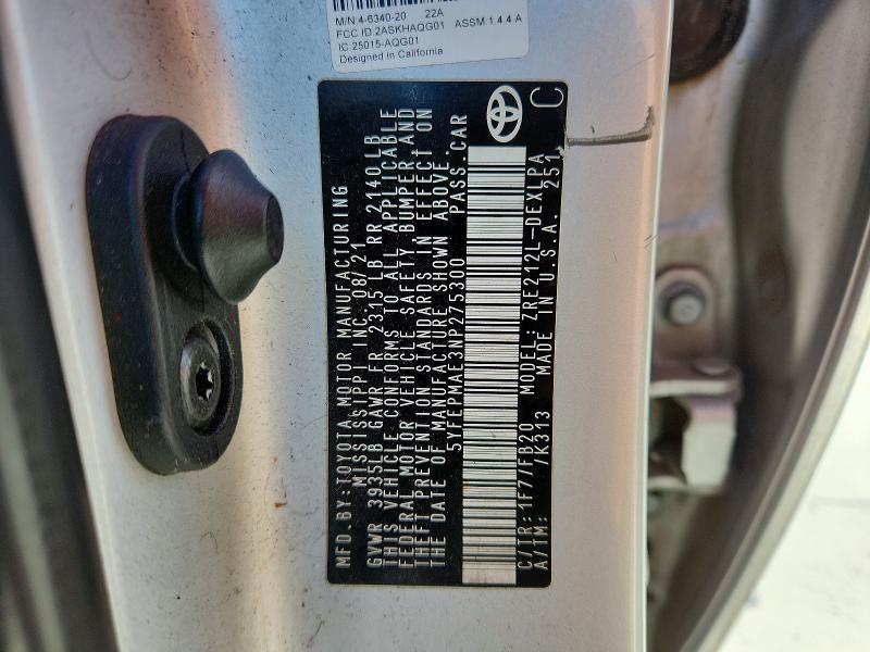 2022 Toyota Corolla le