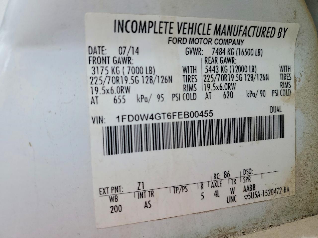2015 Ford F450 Super Duty