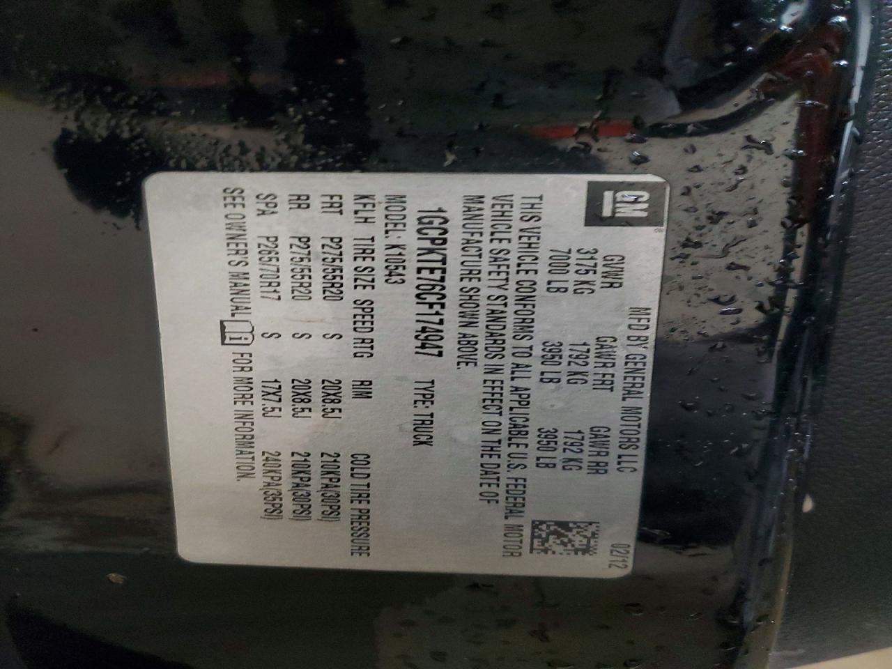 2012 Chevrolet Silverado K1500 LTZ