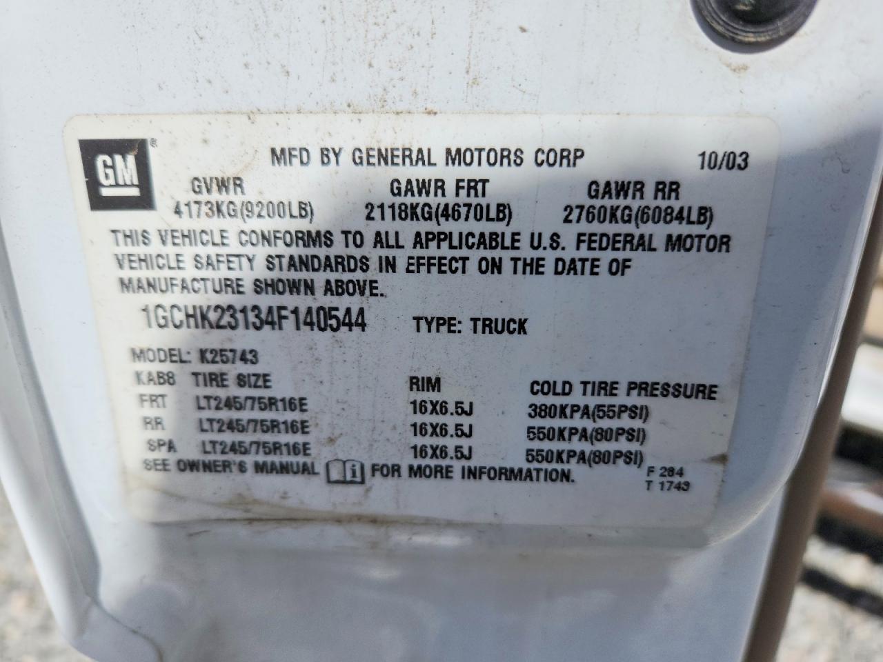 2004 Chevrolet Silverado K2500 Heavy Duty