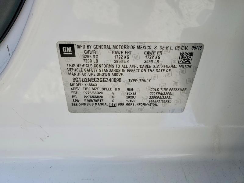 2016 GMC Sierra K1500 SLT