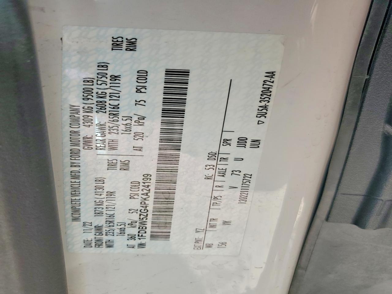 2023 Ford Transit Delivery Truck