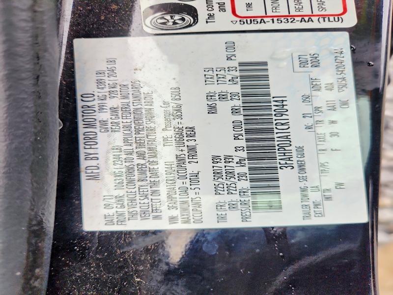 2012 Ford Fusion sel