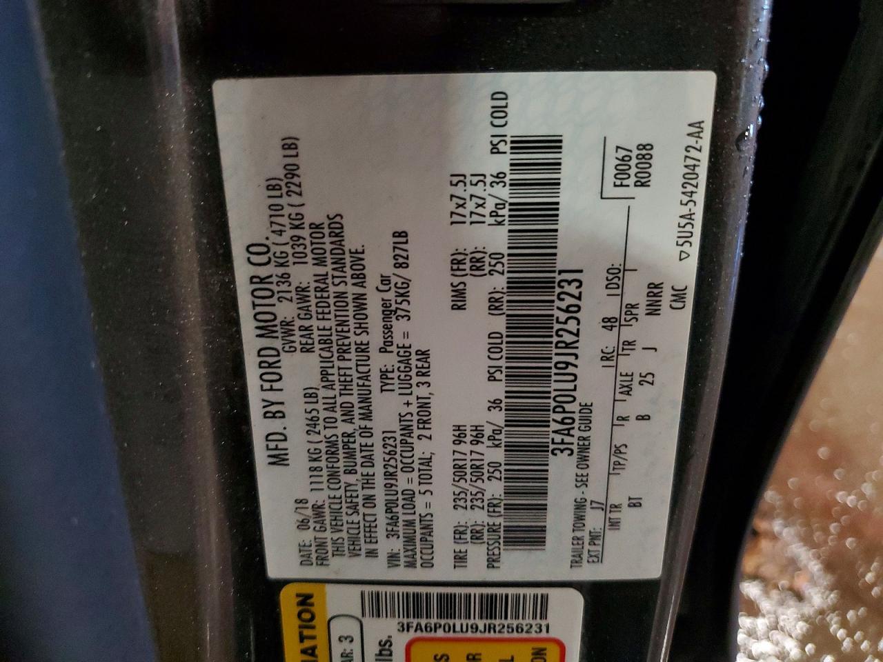 2018 Ford Fusion se Hybrid