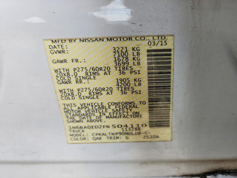 2015 Nissan Titan sv