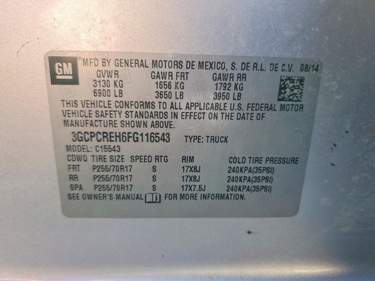 2015 Chevrolet Silverado C1500 LT