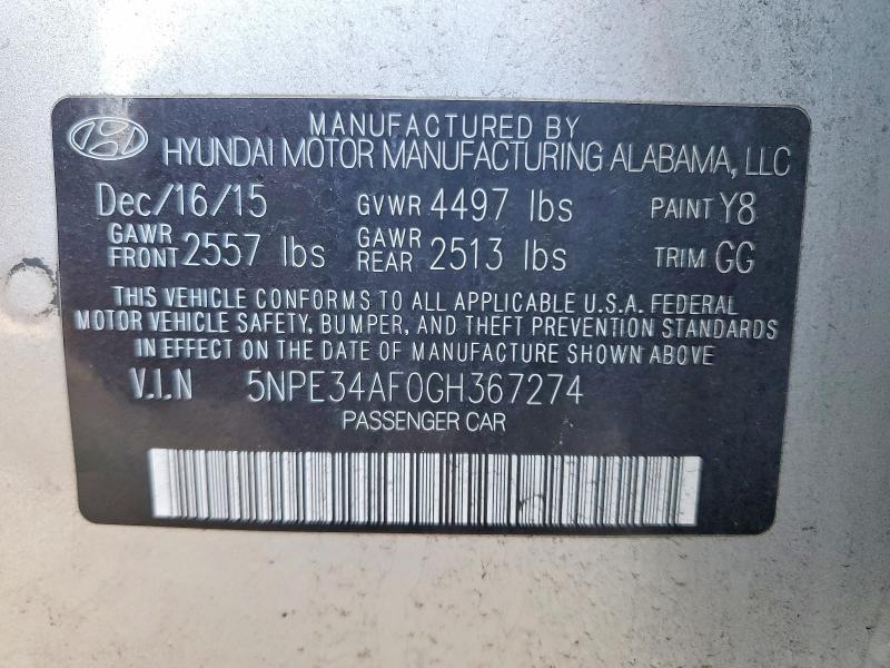 2016 Hyundai Sonata Sport