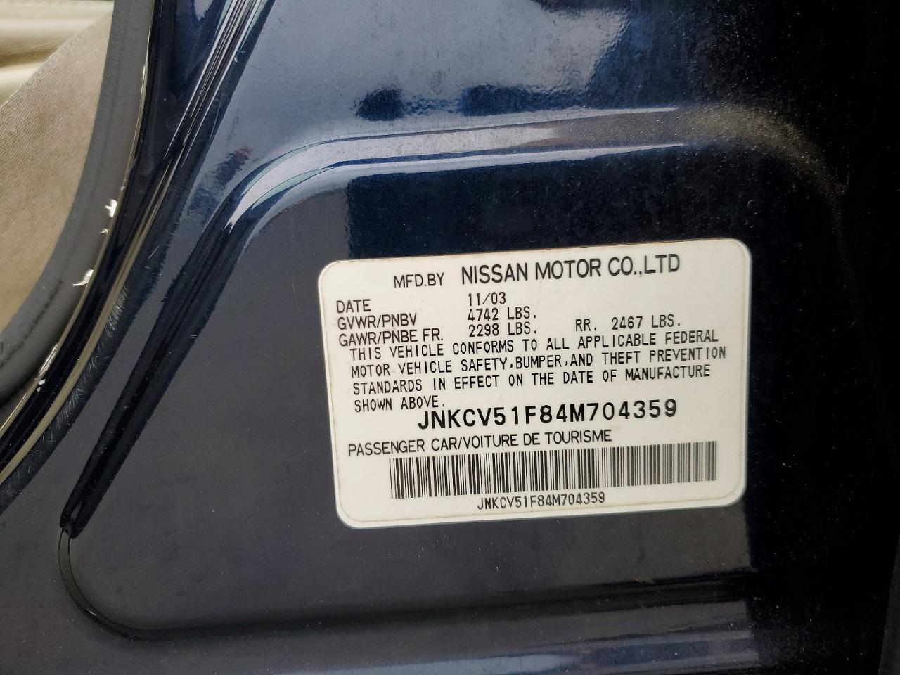 2004 Infiniti G35 Base