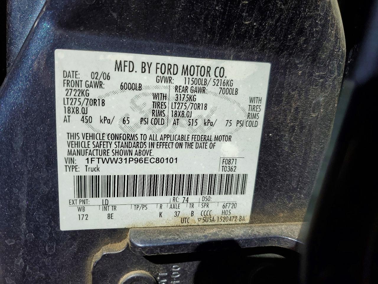 2006 Ford F350 SRW Super Duty