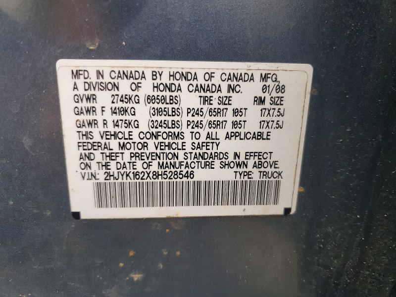 2008 Honda Ridgeline RT