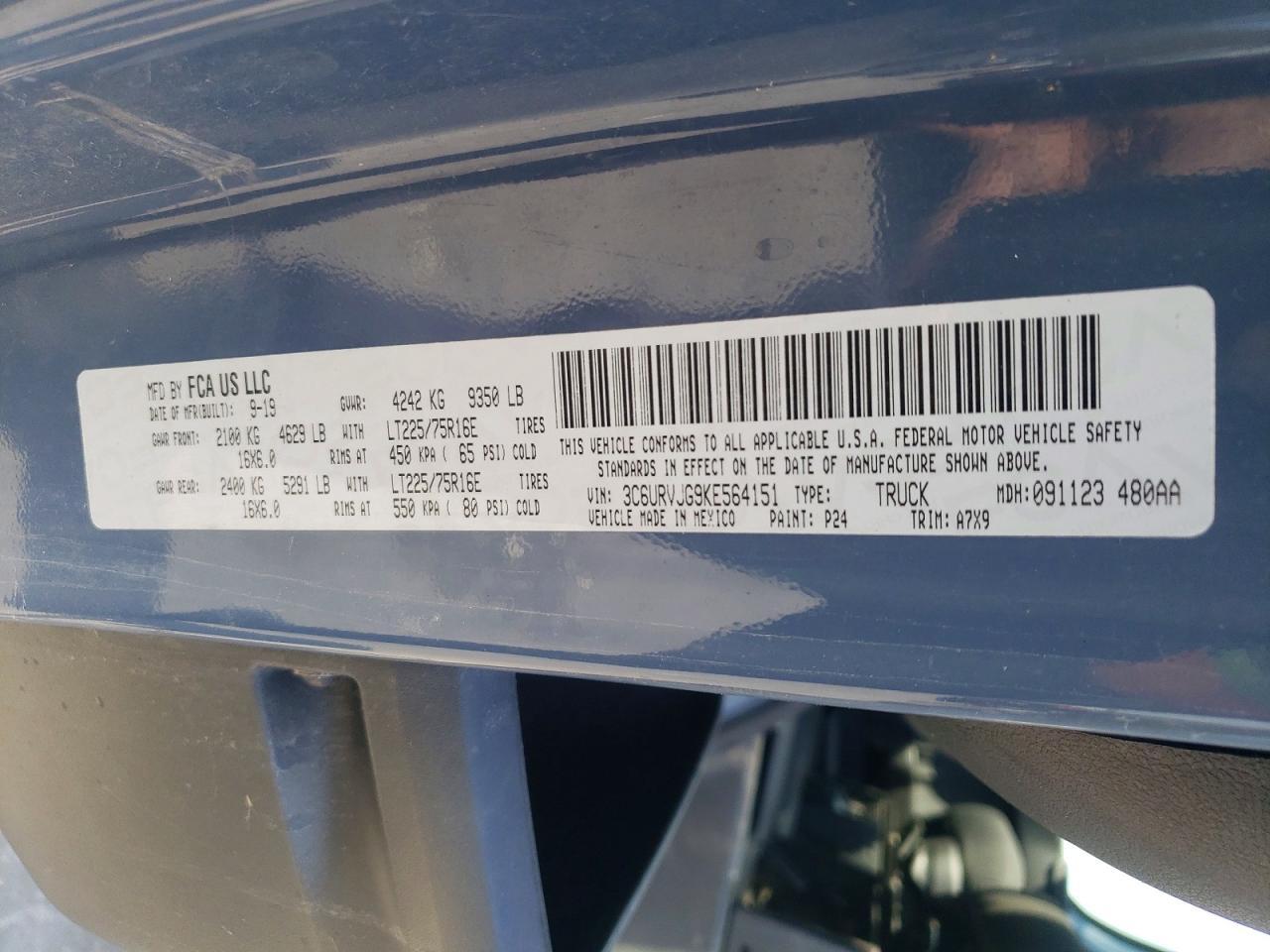 2019 Dodge Ram Promaster 3500 3500 High