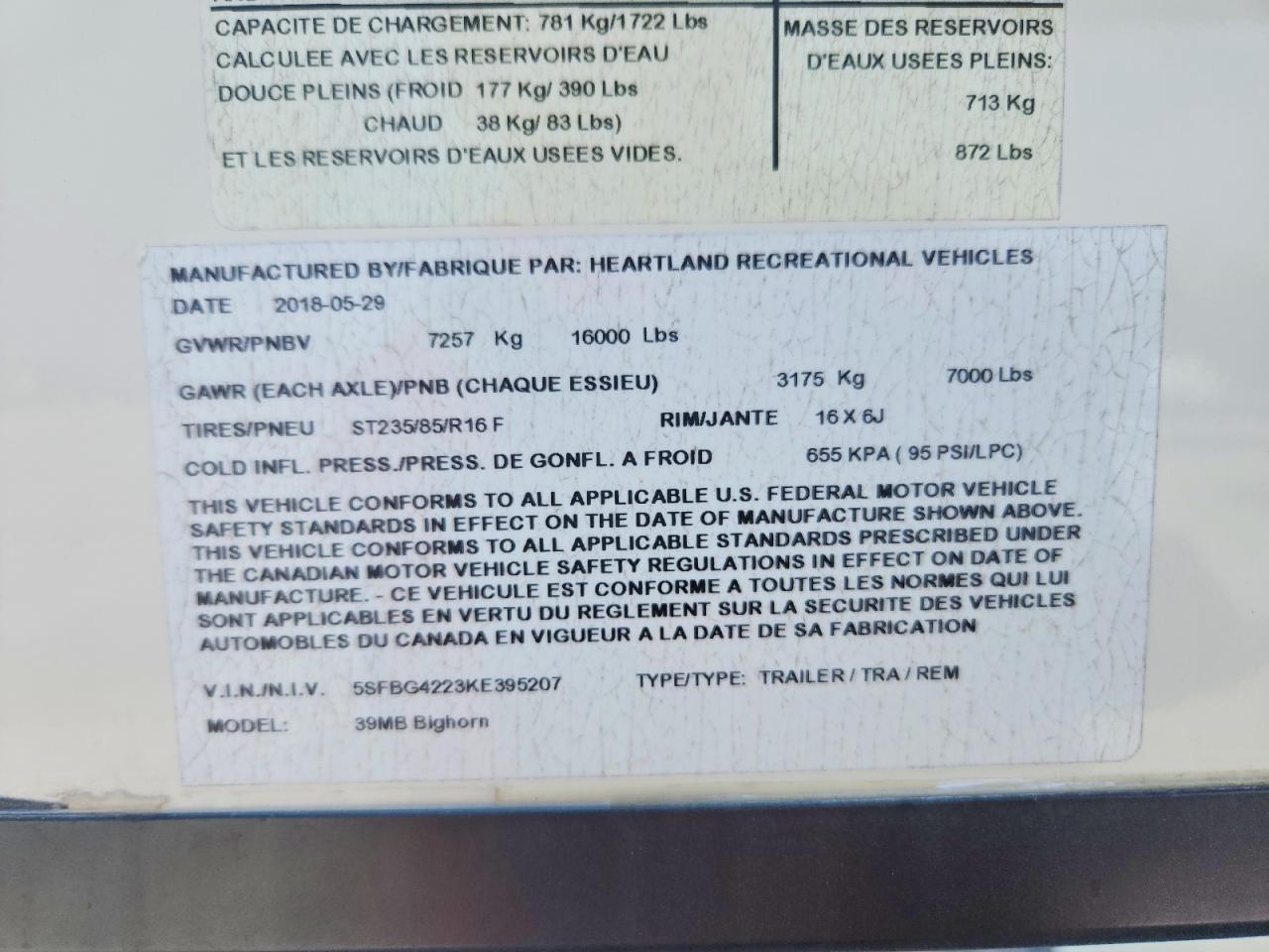 2019 Heartland BIG Horn Camper