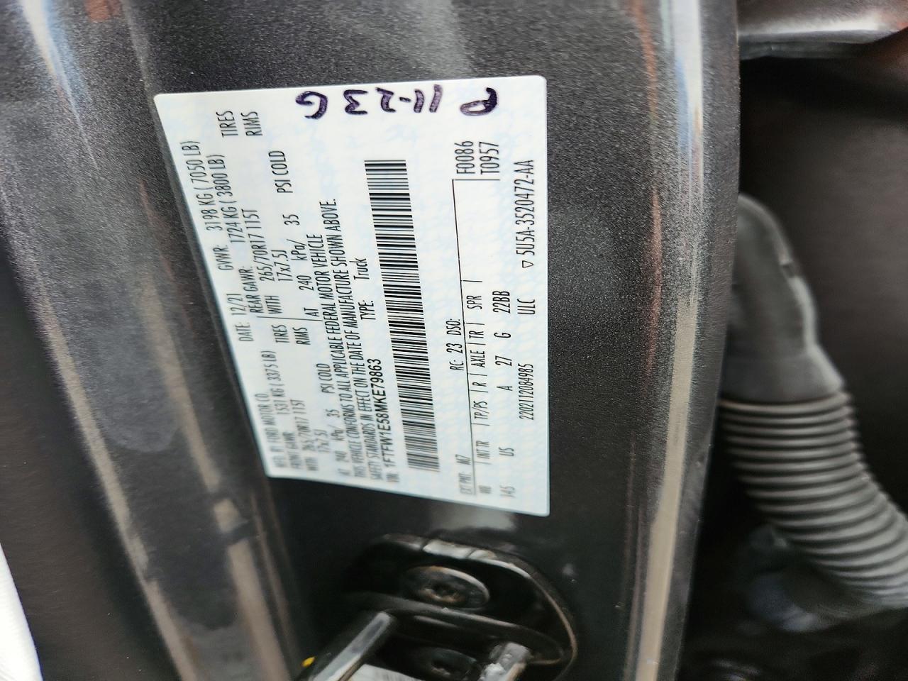 2021 Ford F150 Supercrew