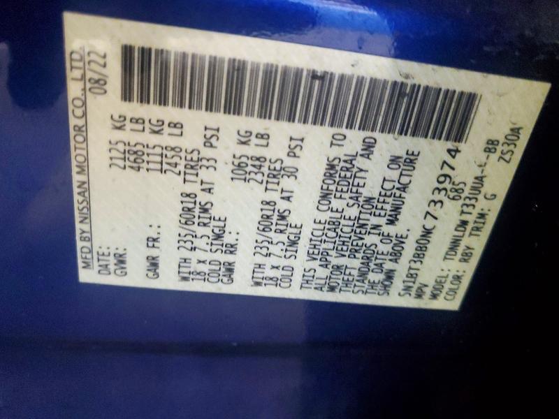 2022 Nissan Rogue sv