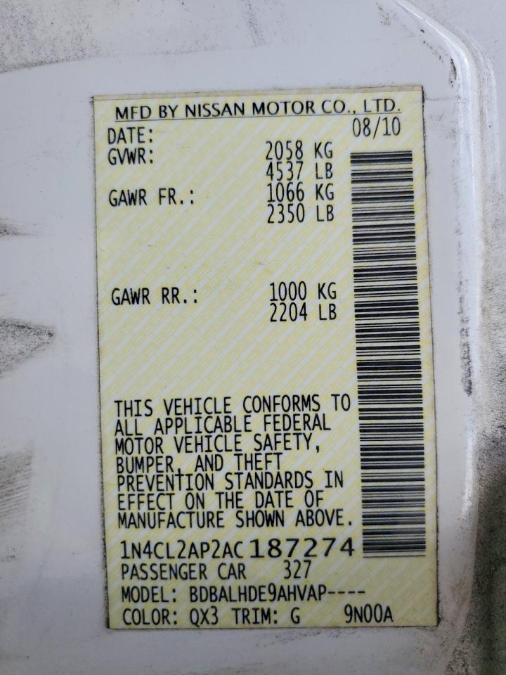 2010 Nissan Altima Hybrid Base