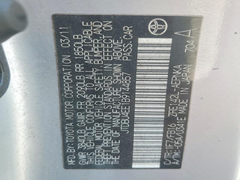 2011 Toyota Corolla le