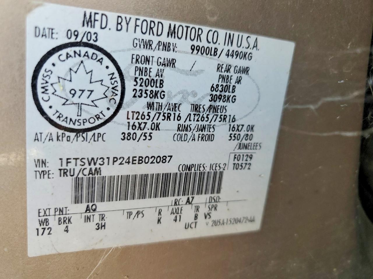 2004 Ford F350 SRW Super Duty