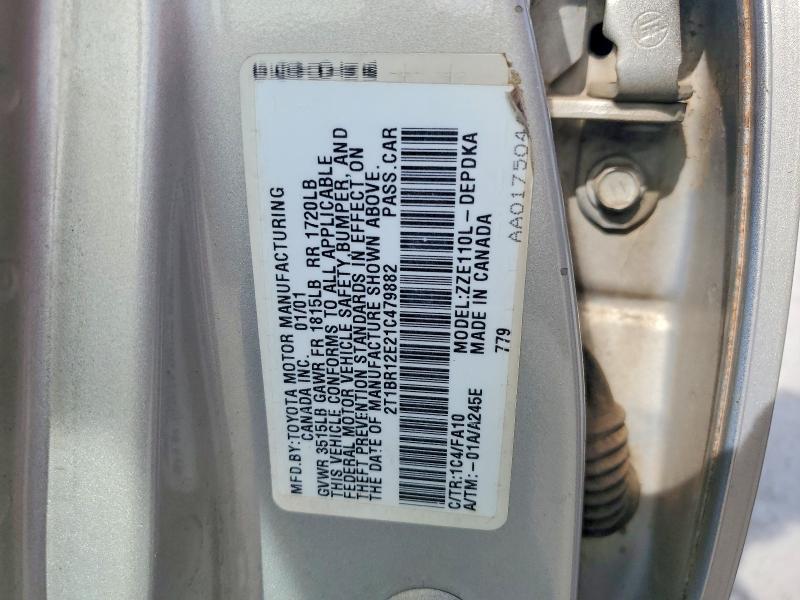 2001 Toyota Corolla le