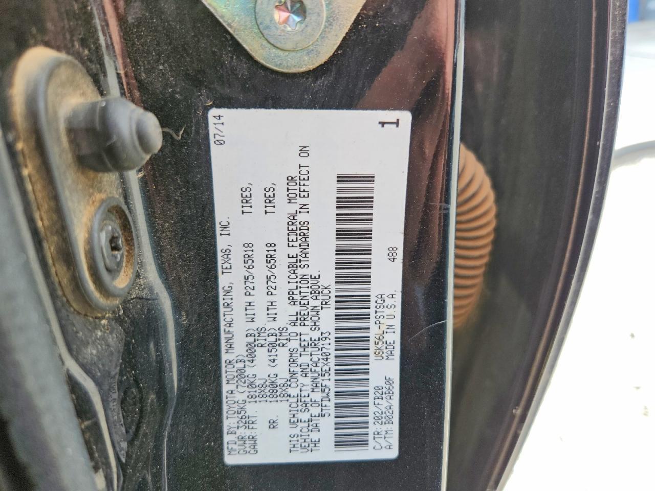 2014 Toyota Tundra SR5