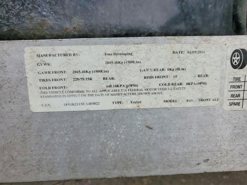 2014 Unknown 2014 Foss Developing Enclosed Cargo Trailer