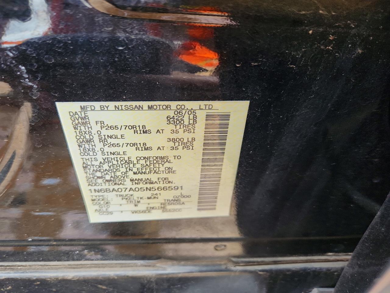 2005 Nissan Titan XE