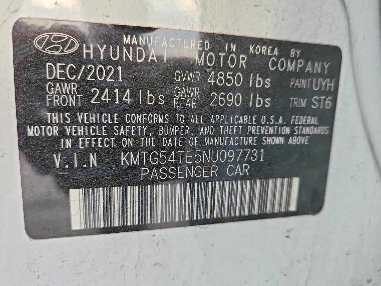 2022 Genesis G70 3.3t Standard