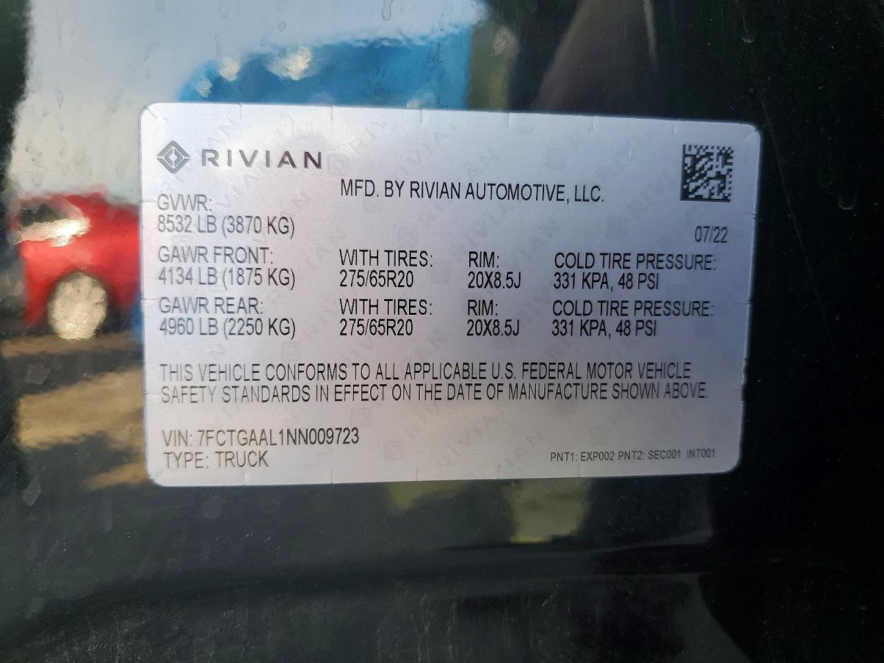 2022 Rivian R1T Launch Edition