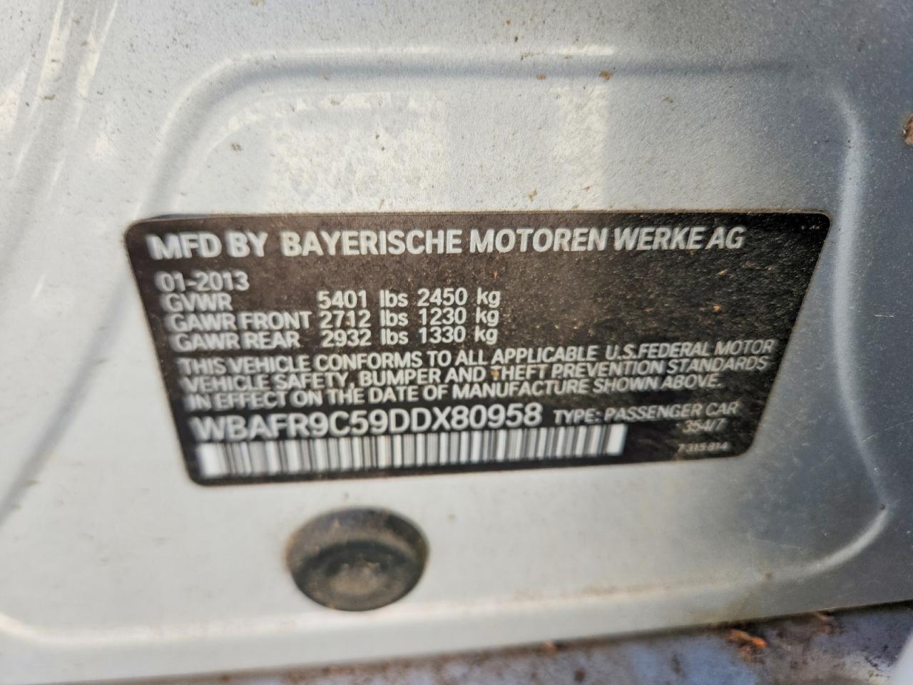 2013 BMW 550 i