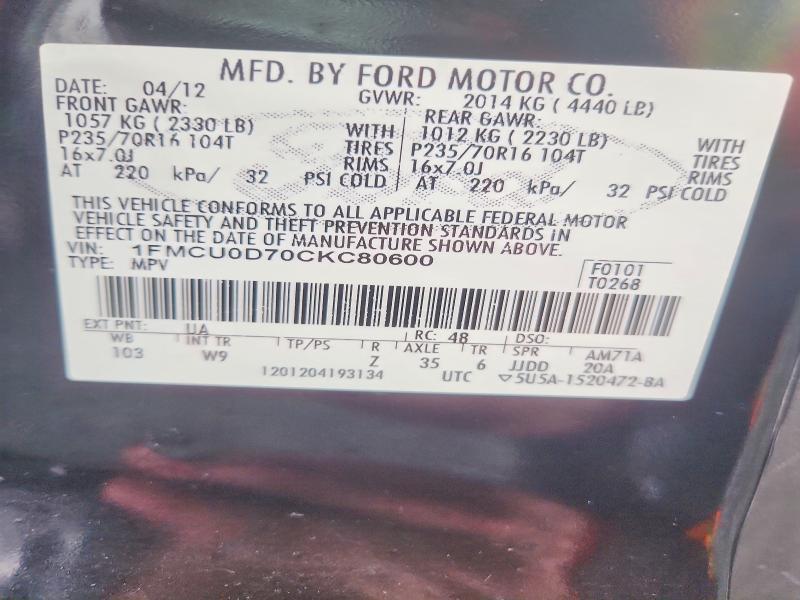2012 Ford Escape xlt