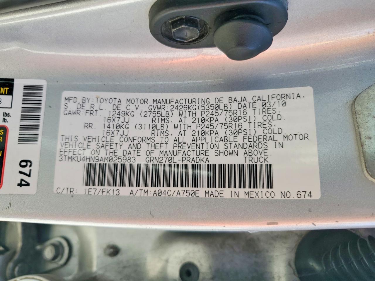 2010 Toyota Tacoma Prerunner V6