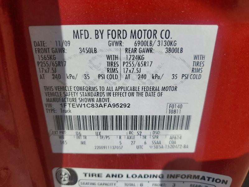 2010 Ford F150 Supercrew