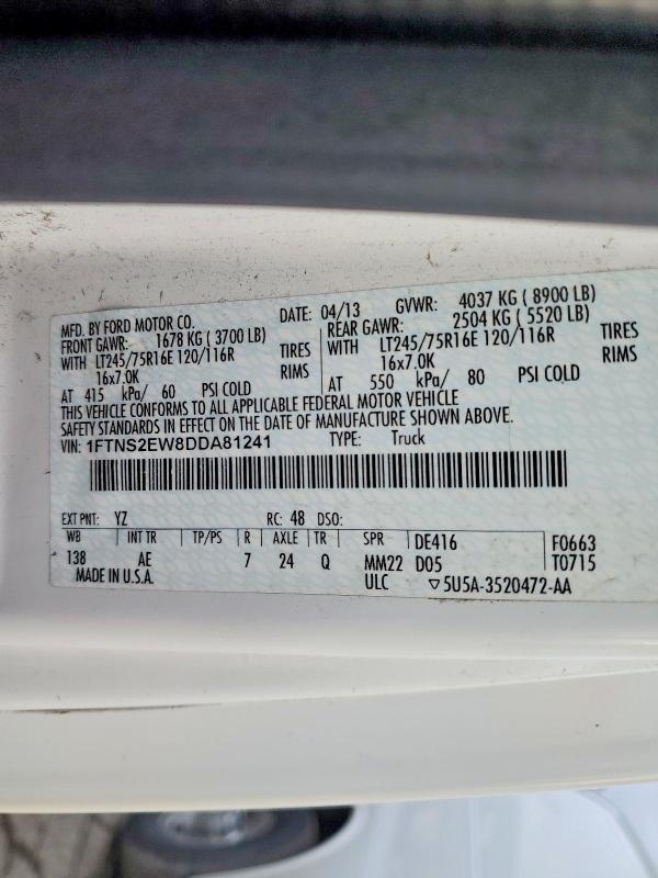 2013 Ford E250 Delivery van