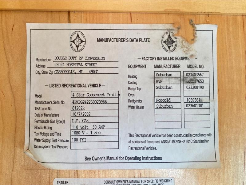 2003 Xmfi 2003 Titan Horse Trailer