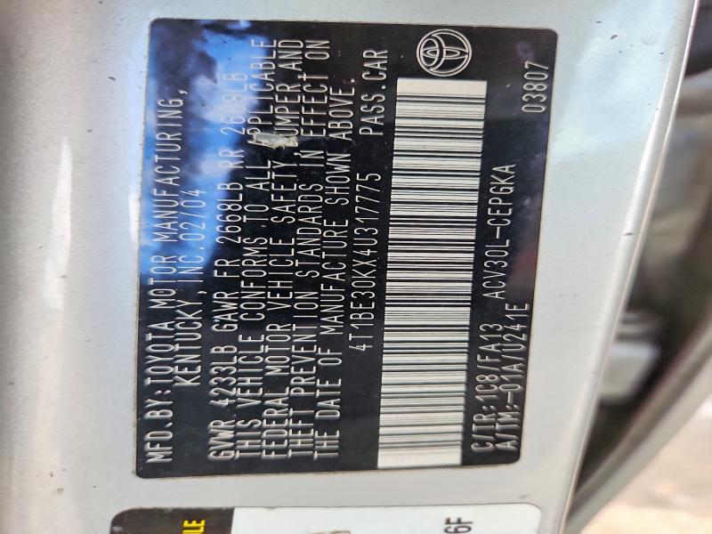 2004 Toyota Camry xle