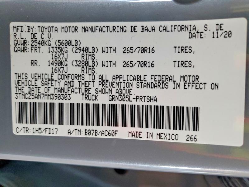 2021 Toyota Tacoma TRD OFF-Road