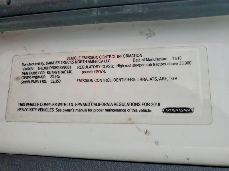 2019 Freightliner Cascadia 126 Semi Truck