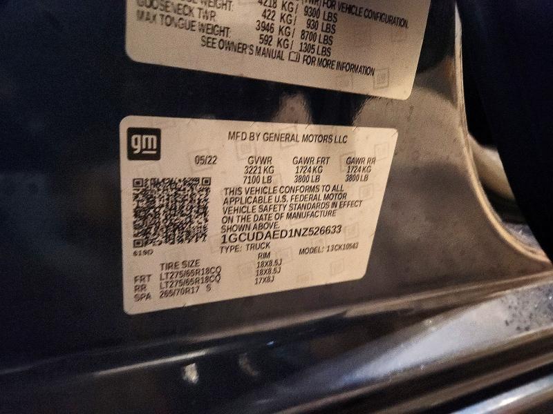 2022 Chevrolet Silverado K1500