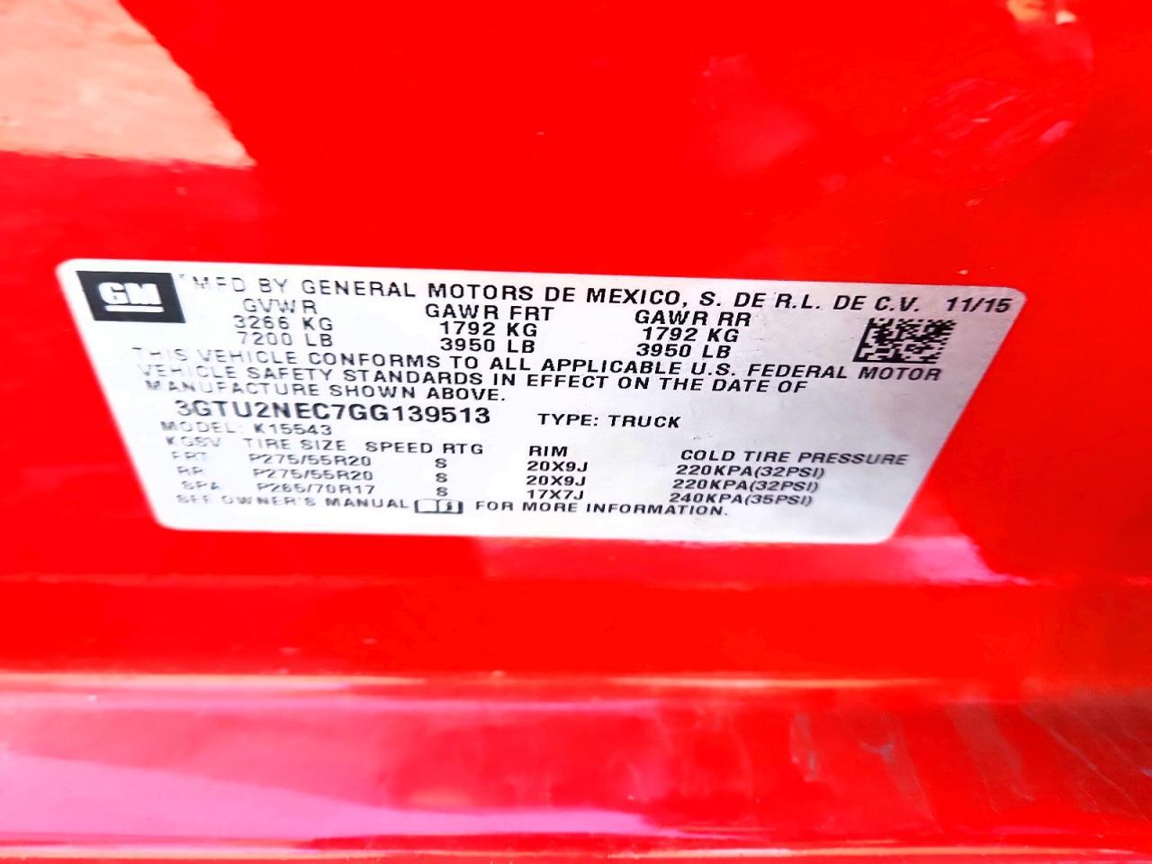 2016 GMC Sierra K1500 SLT