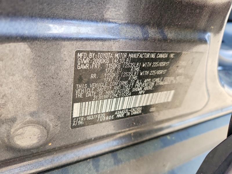 2021 Toyota Rav4 le