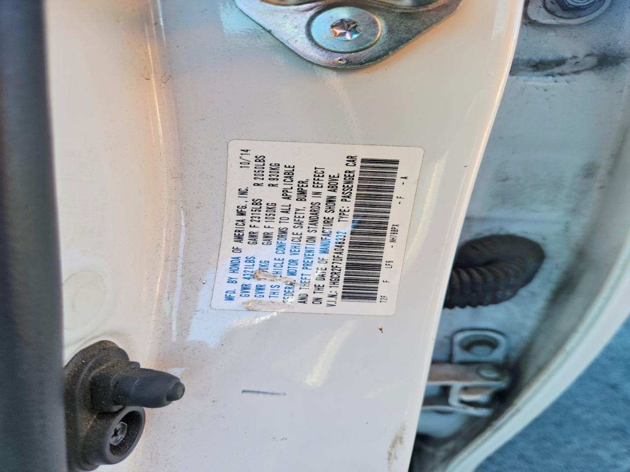 2015 Honda Accord ex