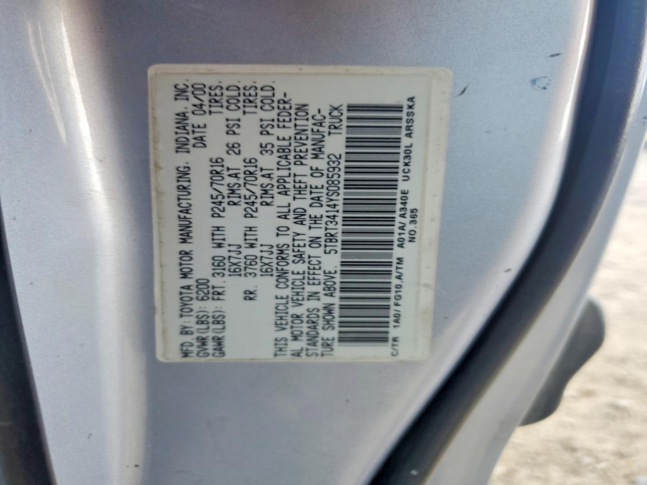 2000 Toyota Tundra SR5