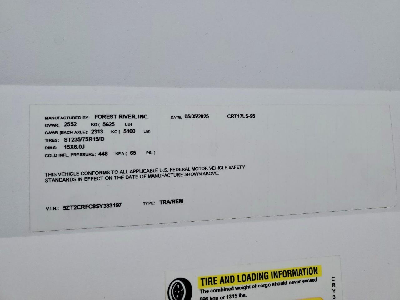 2025 Foresriver 2025 Forest River Campsite Reserve Camper