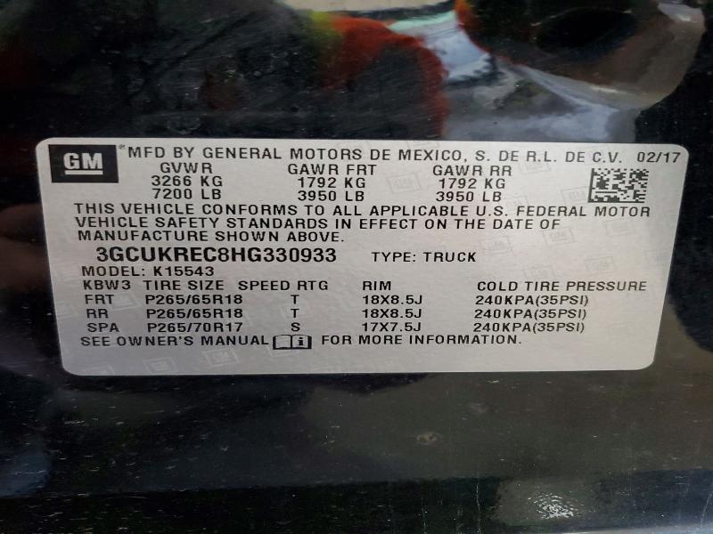 2017 Chevrolet Silverado K1500 LT